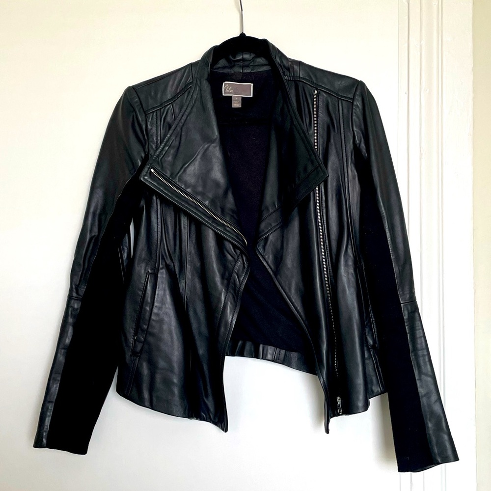Black Vegan Leather Jacket Size Medium